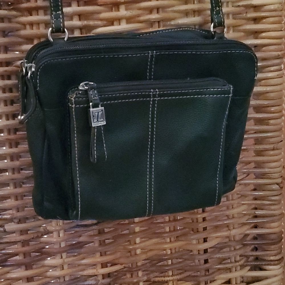 Tignanello Black Leather Purse